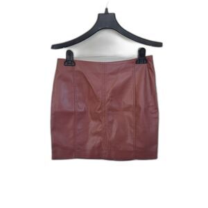 Free People Modern Femme Vegan Leather Skirt